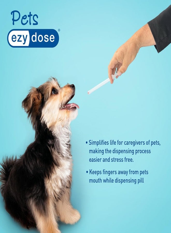EZY DOSE Pet Pill Shooter for Dogs & Cats, Easy Tablet Dispenser and Syringe, Safe Oral Medication Tool, Soft Tip for Comfort, Reusable Pet Medicine Applicator for Small and Large Pets - Image 2